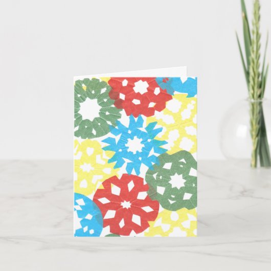 Karatekat-Farbaufregung Feiertagskarte (Vorderseite)