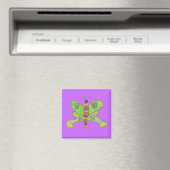Karatekat-Grafikschmetterlingsmagnet Magnet (In Situ (Geschirrspüler))