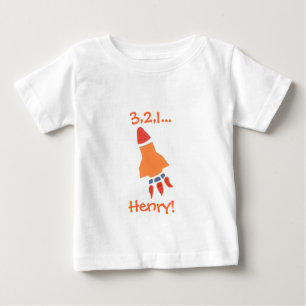 Karatekat-Raketen-Shirt--zu personifizieren Baby T-shirt