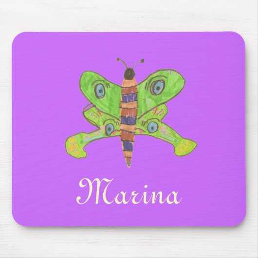 Karatekat-Schmetterling Identifikation mousepad (Vorne)