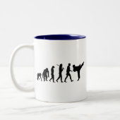 Karateliebhaber Dojo-Trainingsgeschenk Zweifarbige Tasse (Links)