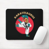 Karatesaurus Lustiger Karate Dinosaur  Mousepad (Mit Mouse)