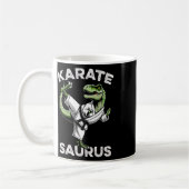 Karatesaurus T-Rex Karate Dino Lustiger Dinosaurie Kaffeetasse (Links)