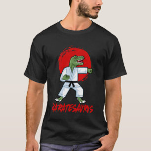 Karatesaurus T Rex Karate Lustiger Dinosaurier Kar T-Shirt