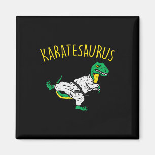 Karatesaurus Trex Karate Lustiger Dinosaurier Mart Magnet
