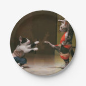 Karatkatzen Pappteller (Vorderseite)