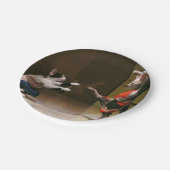 Karatkatzen Pappteller (Schrägansicht)