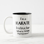 Karatlehrer Zweifarbige Tasse (Links)