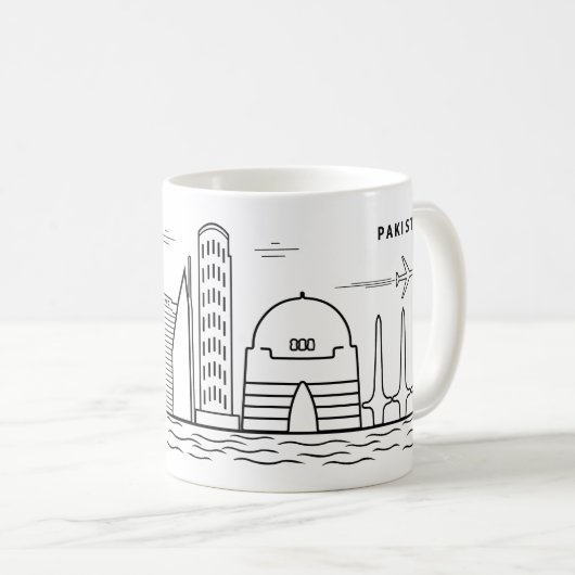 KARATSCHI-LINIE KUNST KAFFEETASSE (VorderseiteRechts)