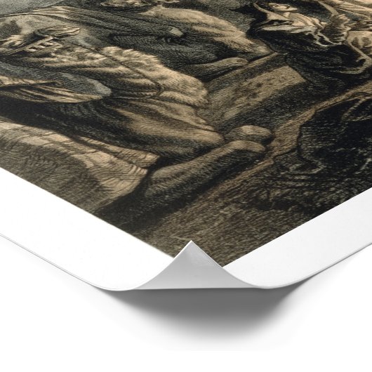 Karawana, armenische Kaufleute, Transkaukasien, Pl Poster (Ecke)