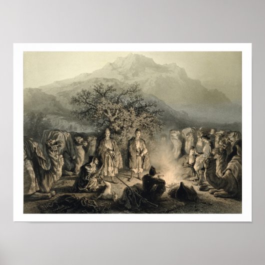 Karawana, armenische Kaufleute, Transkaukasien, Pl Poster (Vorne)