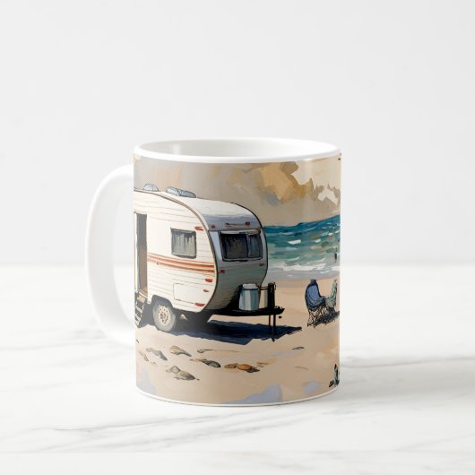 Karawane am Strand Kaffeetasse (Vorderseite Links)