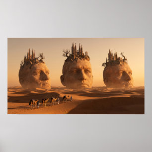 Karawane der verlorenen Seelen in der Seidenwüste Poster