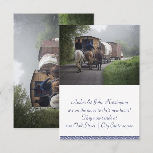 Karawane und Pferde Ankündigung (Vorne/Hinten)