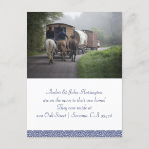 Karawane und Reiter auf Pferden Ankündigung über d