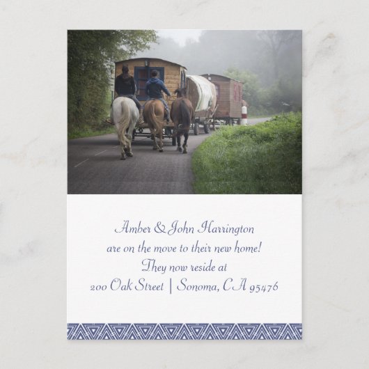 Karawane und Reiter auf Pferden Ankündigung über d (Vorderseite)