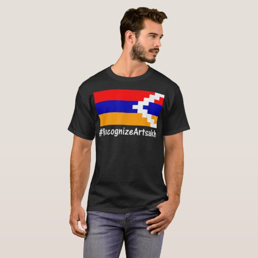 Karbakh Armenia Artsakh Flagge #Erkennen T-Shirt (Vorne ganz)