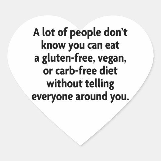 karbfrei Herz-Aufkleber (Vorderseite)