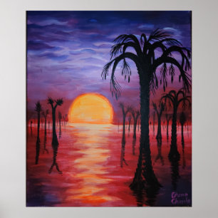 Karboniferer Sonnenuntergang Poster