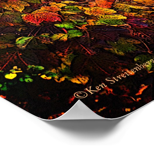 KARCHENBRICK-EINGANG, FALL FOLIAGE, GARTEN ÜBER POSTER (Ecke)