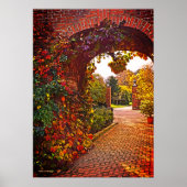 KARCHENBRICK-EINGANG, FALL FOLIAGE, GARTEN ÜBER POSTER (Vorne)