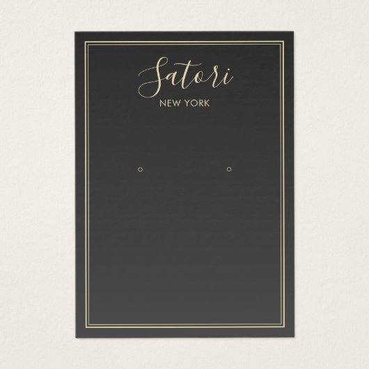 Karcograu-Signatur-Ohrring-Anzeige (Vorderseite)