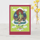 KARDIEREN Sie grünes Tara - mit Erklärung und Karte (Gelbe Blume)