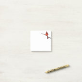 Kardinal abschicken post-it klebezettel (Auf Schreibtisch)