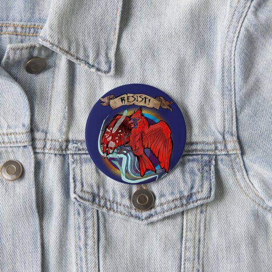 Kardinal als Vogel des Widerstandsstaates  Button (Beispiel)
