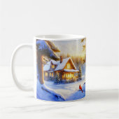 Kardinal an einem Schneetag Kaffeetasse (Links)