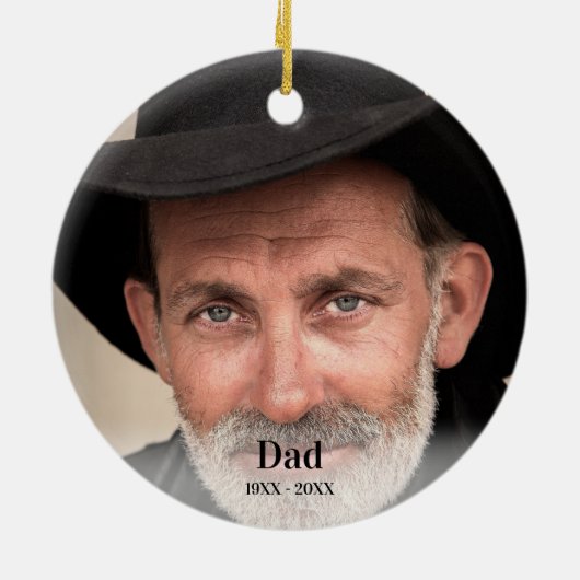 Kardinal Angels Erinnerung Personalisiertes Foto C Keramik Ornament (Hinten)