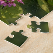 Kardinal auf einem Redbud-Ast Puzzle (Seite)
