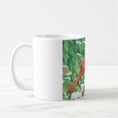 Kardinal auf einem verschneiten Busch Kaffeetasse (Links)