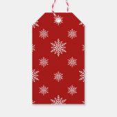 Kardinal auf Kiefernarm Aquarell gestrichen Geschenkanhänger (Rückseite)