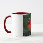 Kardinal auf Kiefernzweig Tasse (Links)