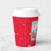 Kardinal auf Landschaft anpassen Pappbecher (Rechts)