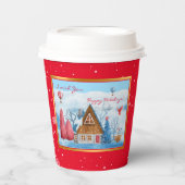 Kardinal auf Landschaft anpassen Pappbecher (Vorderseite)