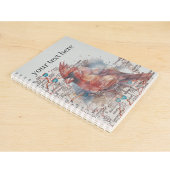 Kardinal auf Virginia Road Map anpassbar Notizblock