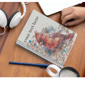 Kardinal auf Virginia Road Map anpassbar Notizblock