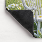 Kardinal auf Wicker-Vorsitz Mousepad (Ecke)