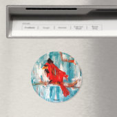 Kardinal auf Zweigstelle Magnet (In Situ (Geschirrspüler))