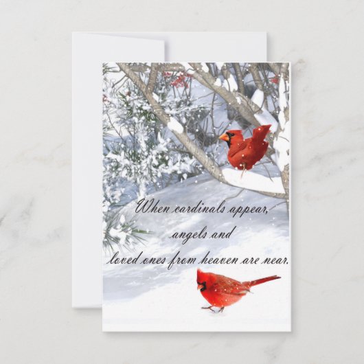Kardinal aus dem Himmel Karte (Vorderseite)