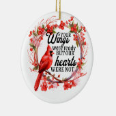 Kardinal aus dem Himmel. Keramik-Ornament Keramik Ornament (Rechts)