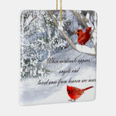 Kardinal aus dem Himmel Keramikornament (Rechts)