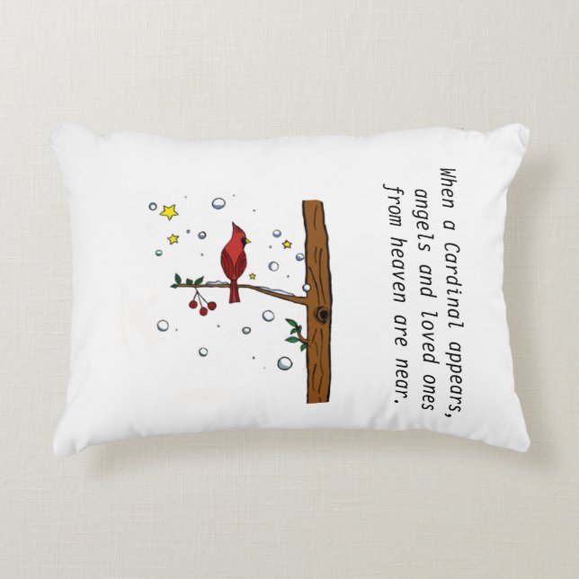 Kardinal aus Himmelsangel Accessoires Kissen (Vorderseite)