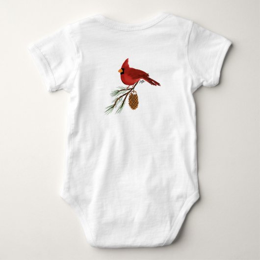 Kardinal Baby Strampler (Rückseite)
