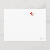 Kardinal Baseball Player Postkarte (Rückseite)