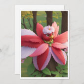 Kardinal Bee Christmas Feiertagskarte (Vorne/Hinten)