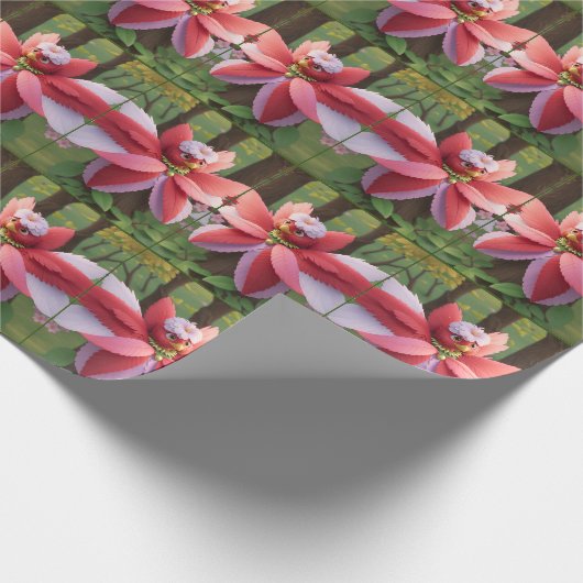 Kardinal Bee Christmas Geschenkpapier (Ecke)