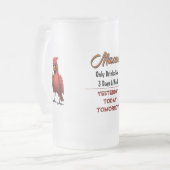 Kardinal Beer Mattierte Tasse (Vorderseite Links)